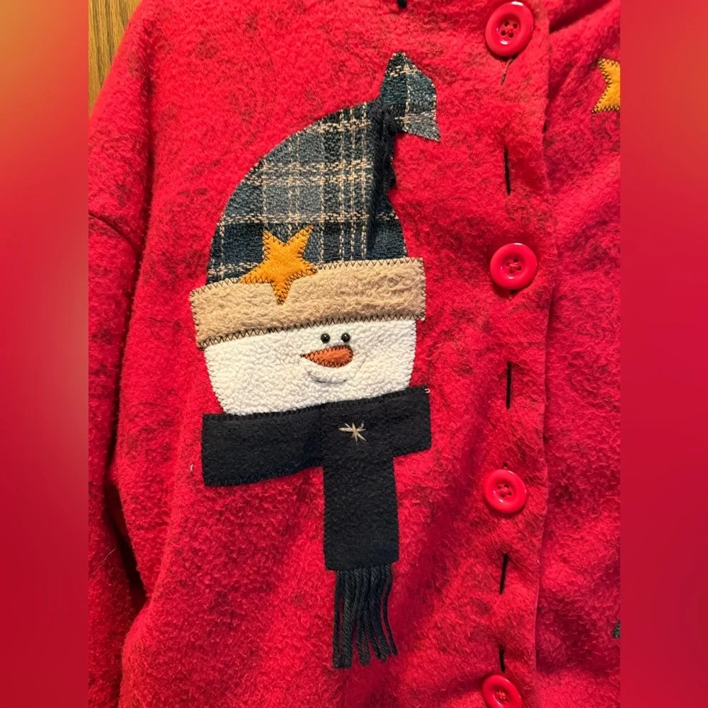Vintage Red Chirstmas Women's Sweater